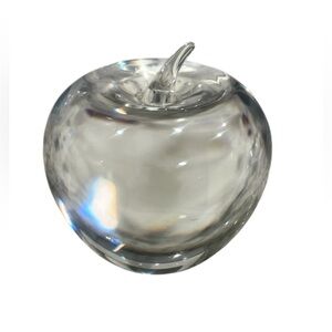 🔥SALE! Tiffany & Co. Vintage Crystal Apple Paperweight
